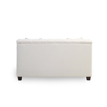 White sofa on a white background
