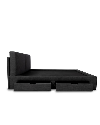 NoirHaven Storage  Bed