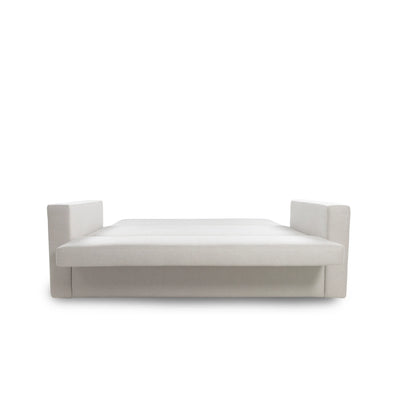 White bed frame on a white background