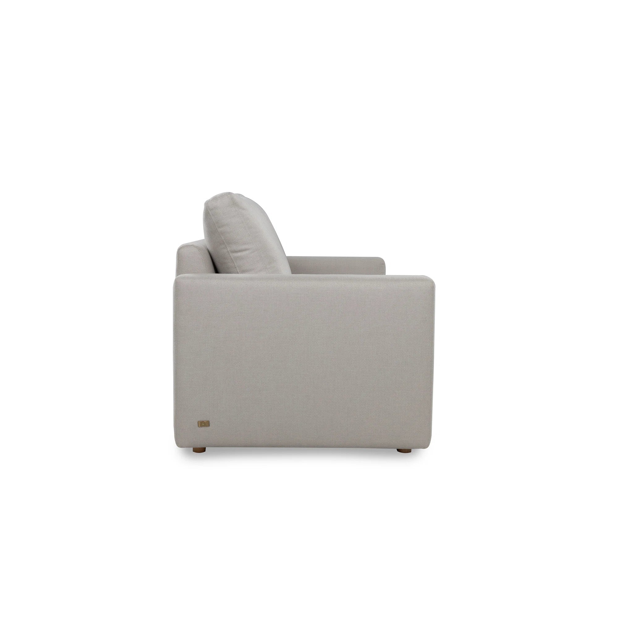 Gray sofa on a white background