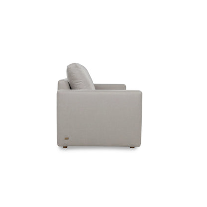 Gray sofa on a white background