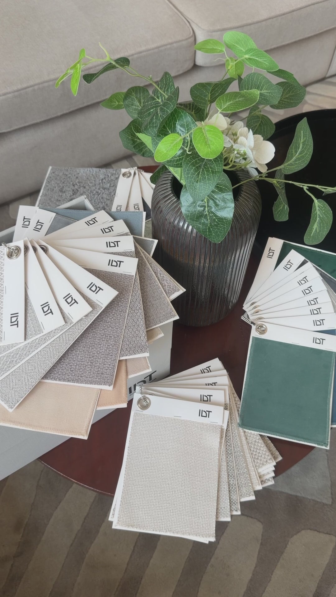 Load video: <p>Book a private consultation and an Al Intesar design consultant will visit you with our full fabric and finish catalogues. We'll look at your space, your light, and how you actually live in it, then recommend pieces, sizes, and materials that work together.</p>